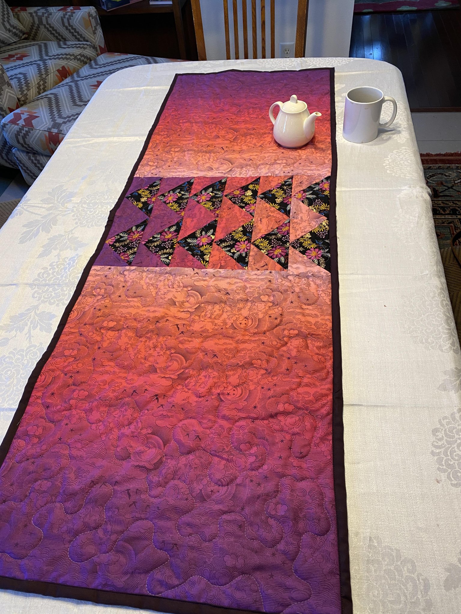 Ombre Table Runner - Bungalow Quilting & Yarn